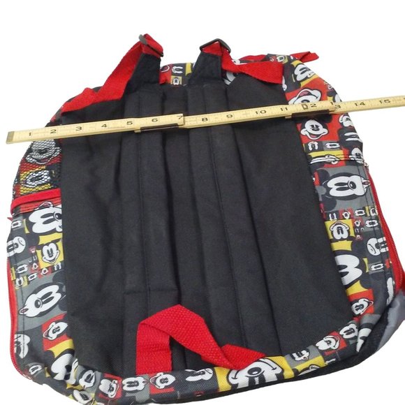 Walt Disney World Mickey Mouse Graphic Backpack Tote Utility Bag Zip Pockets - Picture 9 of 10